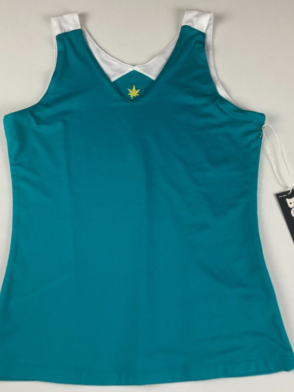 Boast Court Women  Racerback Strap Tank Top Mediterranean Blue Tennis Athletic S